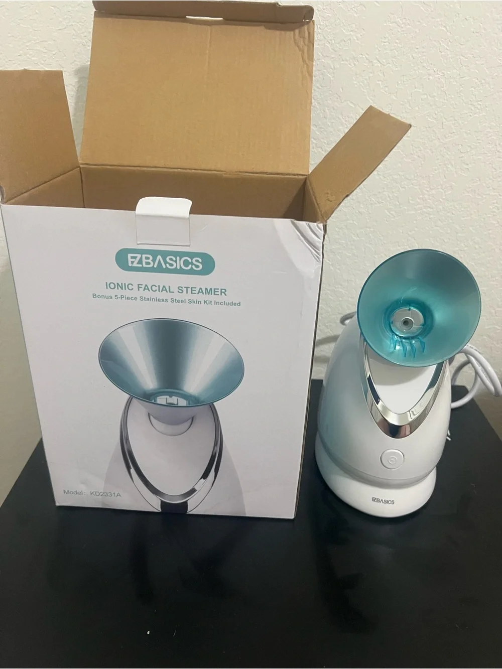 EZBASICS Ionic Facial Steamer - Light Blue